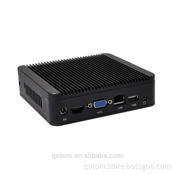 OEM/ODM Quad core mini pc Qotom-Q190N celeron J1900 2.0GHz baytrail HD Video X86 high quality cheap micro desktop pc